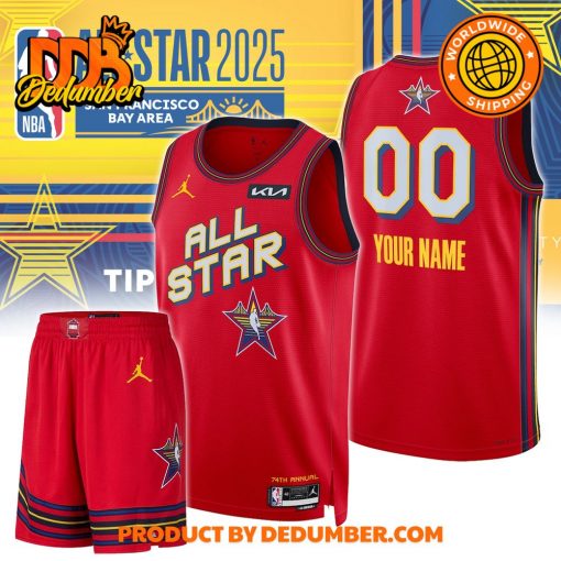 2025 NBA All-Star Game Premium Red Basketball Jersey