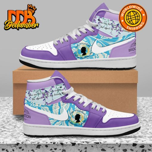 Bridgerton Lady Whistledown Purple Nike Air Jordan 1