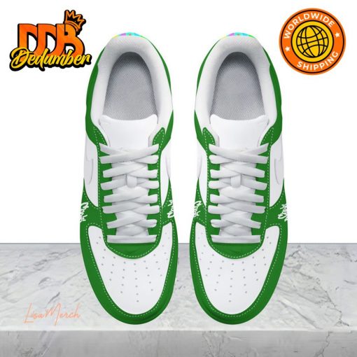 Chris Brown Green White Nike Air Force 1