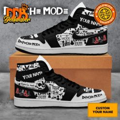 Depeche Mode Band Black Customized Air Jordan 1