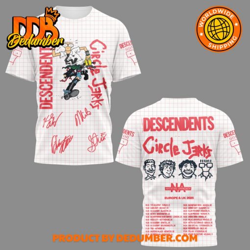 Descendents Band Circle Jerks 2025 Tour Shirt