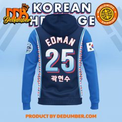 Los Angeles Dodgers MLB 2025 Korean Heritage Night Hoodie