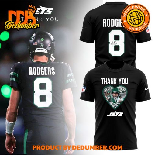 New York Jets NFL 2025 Nike “Thank You, Rodgers” Shirt