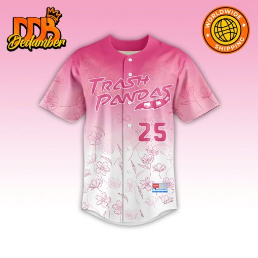 Rocket City Trash Pandas Morther’s Day Baseball Jersey 2025