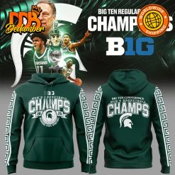 Michigan State Spartans Champions Big 10 Basketball Tournament 2025 Hoodie Set