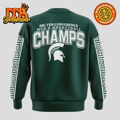 Michigan State Spartans Champions Big 10 Basketball Tournament 2025 Sweatshirt