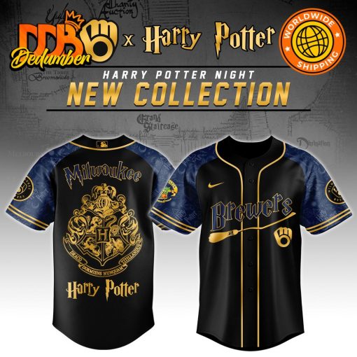 Milwaukee Brewers MLB x Harry Potter Night Game Baseball Jersey