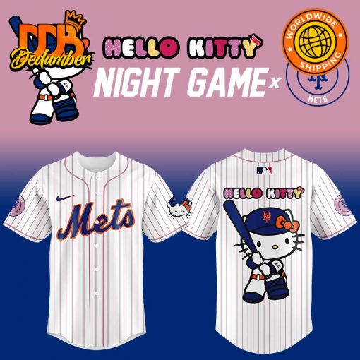 New York Mets x Hello Kitty Night 2025 Baseball Jersey