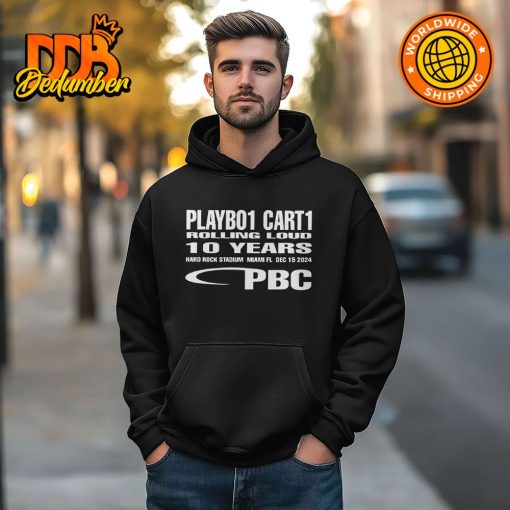 Playbo1 Cart1 Rolling Loud 10 Years PBC Shirt