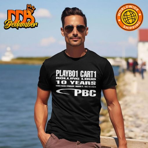 Playbo1 Cart1 Rolling Loud 10 Years PBC Shirt