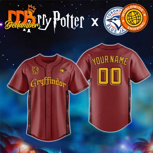 Toronto Blue Jays MLB x Harry Potter Gryffindor Baseball Jersey