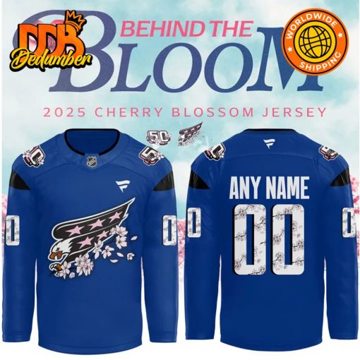 Washington Capitals Cherry Blossom Hockey Jersey 2025